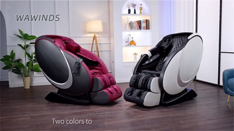 4D Massage Chair Full Body Recliner - Zero Gravity with Heat and Shiatsu Office Chair SL Track Yoga Stretch Voice Control Intelligent Body Detection Bluetooth Speaker Airbags Foot Rollers (White)