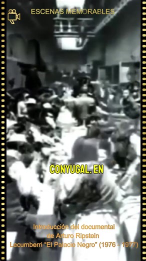 Introducción del documental. Lecumberri “El Palacio Negro” (1976 - 1977) Muestra con fuerza visual la vida diaria en la penitenciaría más temida de México. Inaugurada en tiempos de Porfirio Díaz como cárcel modelo, terminó siendo símbolo de horror y sobrepoblación hasta su cierre bajo el gobierno de Luis Echeverría. Durante el rodaje del documental de Arturo Ripstein ocurrió la famosa fuga del 26 de abril de 1976, cuando cuatro integrantes de una banda de narcotraficantes escaparon por un túnel 
