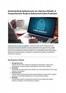 Understanding Cybersecurity as a Service (CSaaS)_ A Comprehensive Guide to Outsourced Cyber Protection - SlideServe