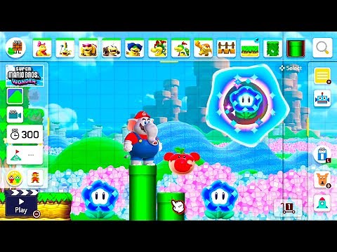 Super Mario Maker 2 (Mario Wonder Theme!!!) All Bosses Course Maker
