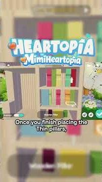 Desk + bookshelf build tutorial in Heartopia!! #heartopia #heartopiagame #heartopiaindonesia