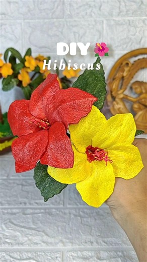 DIY Hibiscus Flowers | Amazing Foam Wrap Craft Ideas