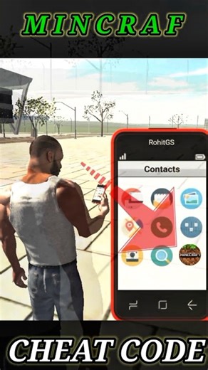 minecraft cheat code in Indian bike driving 3d game #shorts