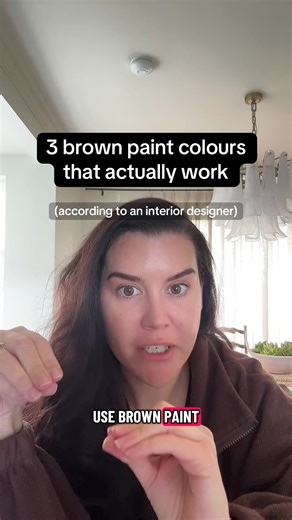 If you’re using brown paint… please do it right. #brownpaint #interiordesign #paintcolors #interiordesigntips #homedecor