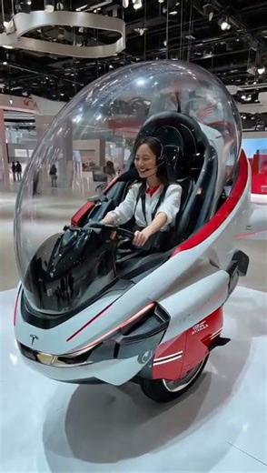 Tesla’s One-Wheeled Motorcycle Concept ｜ A Gravity-Defying Ride from the Future #shorts