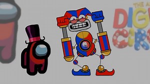 Mini Crewmate Kills The Amazing Digital Circus but WUBBOX - Among Us | Among us