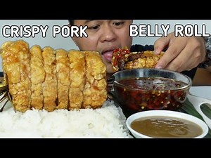 CRISPY PORK BELLY ROLL | PUTOK BATOK | MUKBANG PHILIPPINES