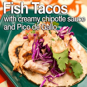 1.4M views · 13K shares | Fish Tacos with Creamy Chipotle Sauce and...