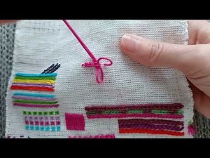 Broad chain stitch tutorial