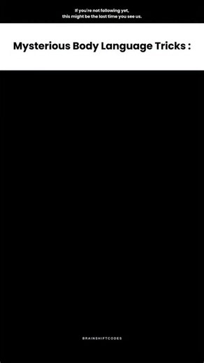 Silent Body Language Tricks #bodylanguage #psychology #shorts
