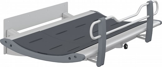 Pressalit 3000 Special Needs Changing Table for Children and Adults, Wall Mounted, Fixed Height, Folding, 440 lb. Capacity, Safety Guard