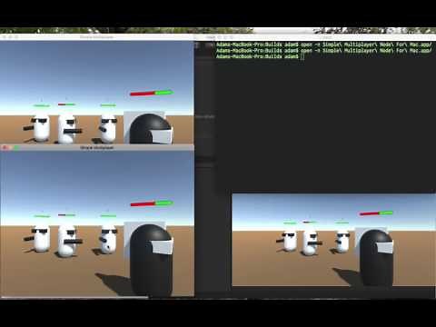 Unity 5 Multiplayer Networking Node.js socket.io : Intro and Demo 1/16