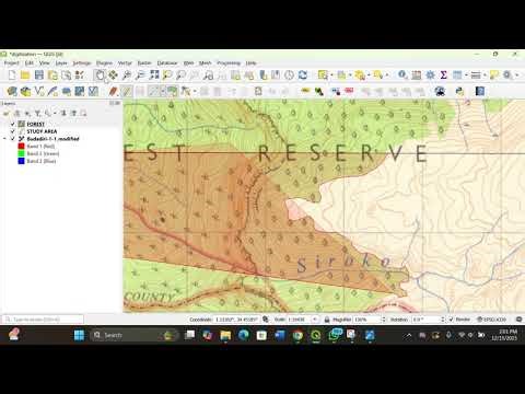 Digitization in Q gis with Denis