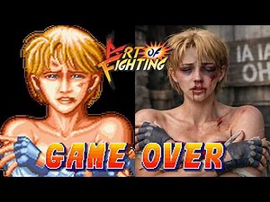 Art of Fighting | ALL Characters | Made with AI | Game Over & Continue Screen | NEO GEO | SNK