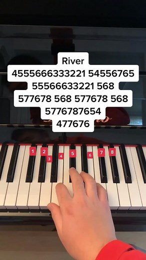 River #piano #pianotutorial #pianomusic #river #mileycyrus #foryou #fy #fyp