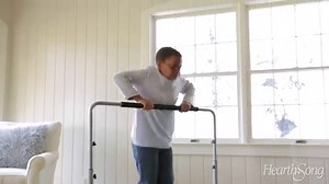 Watch Jump2It Kids Portable 2 Person Mini Trampoline with Adjustable Central Handle and Protective Fram... on Amazon Live