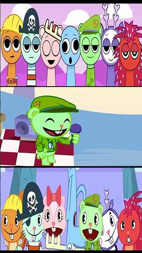 Sprunki x Happy Tree Friends Singing! 🎶 Flippy Beatbox #shorts