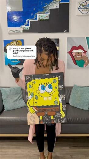 China on Instagram: "Whooptydo SpongeBob Drip is here 🤭 #whooptydoo #spongebobdrip #dripcollection #drip #artdrip #artist #girlartist #funny #igreels #artistoninstagram"
