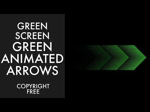 Green Pointing Dotted Arrow Green Screen Overlay Motion Graphics