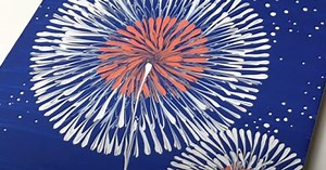 How To Make A Dandelion Painting Using A Fork