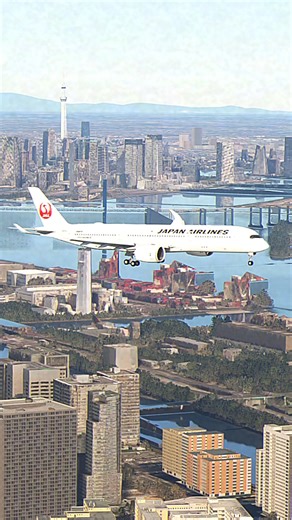 29K views · 541 reactions | Japan Airlines' Boeing 787 makes an unbelievable landing at Tokyo's Haneda Airport. #AmaZing #msfs2020 | Level Up Aero | Facebook