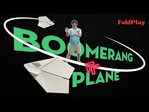 Paper Airplane That Returns Ver 04! 🌀 Easy Boomerang Plane Tutorial