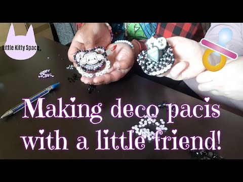 Making deco pacis with a little friend! | Age regression SFW