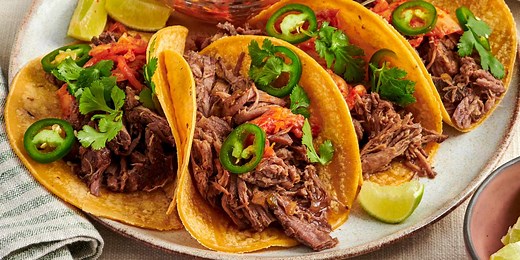 Simple Slow-Cooked Korean Beef Soft Tacos