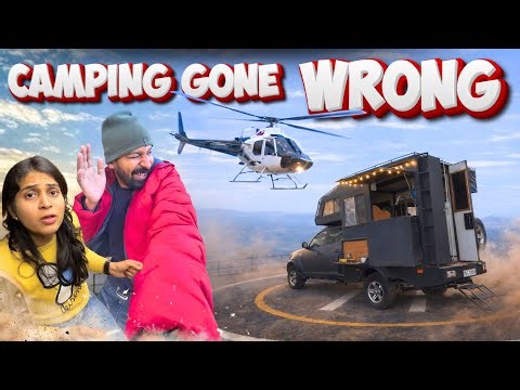 कैंपिंग छोड़कर भागना पड़ा हेलीपैड से 😰 Don't make that mistake🚫Family vanlife in India🚐