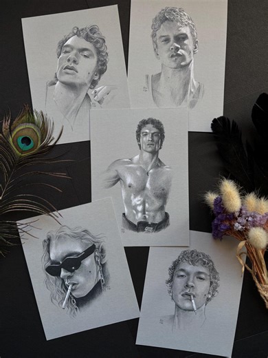 Mini Postcard Prints of Connor Storrie From Heated Rivalry - Etsy