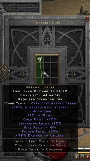 Diablo 2 Transmute the Horadlic Staff ACT 2 | PLac003