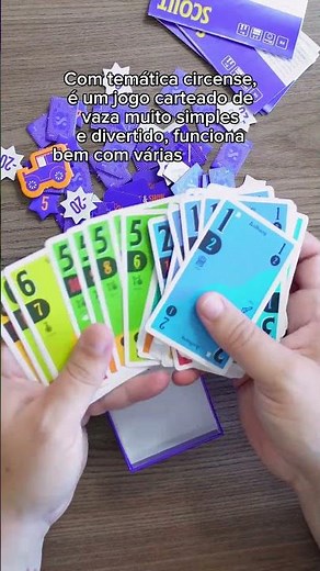 Unboxing do jogo de cartas Scout da Oink Games que está muito na hype