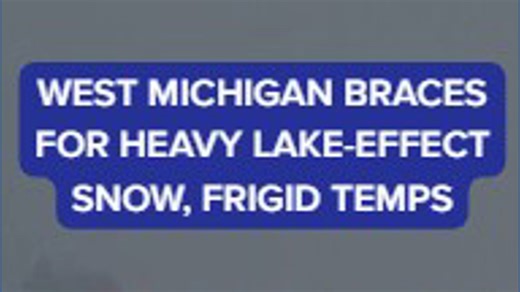 All is calm on West MI tower cams ahead of heavy lake-effect snow, frigid temps