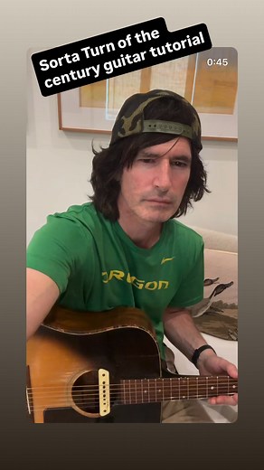 11K views · 299 reactions | “Turn of the Century” guitar tutorial ….Sneaky tuning trick…in standard tuning, tune down high E to B. Verse Chords are C, Am….chorus is G, F (in bass) Em, Am. close enuff u got it Xxpy | Pete Yorn | Facebook