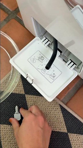 How To Clean Your Washing Machine Filter 🫧 #howto #cleaning #cleaningtips