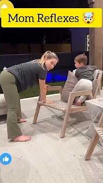 Mom And Dad Save The Day 😯 #shorts #reflexes #mom #funny #kids #children