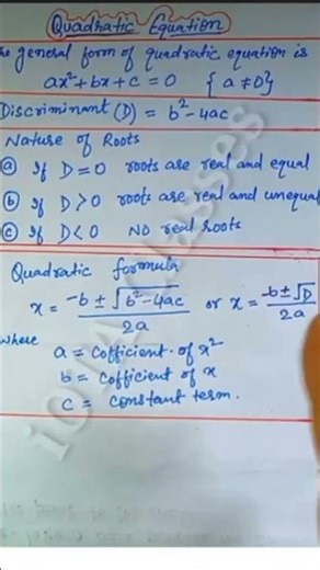class 10 math chapter 4 and formula