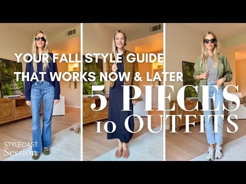 5 Closet Staples, 10 Outfits | Fall Transition Style for Warm Days + Cool Days | Style Session