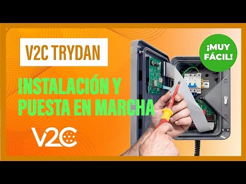 Cargador de coche V2C Trydan ,Instalación y puesta en marcha.
