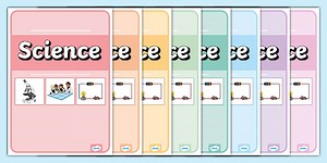 A4 Science Divider Covers