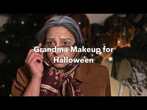 Grandma Old Lady Makeup for Halloween