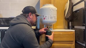 Propane Refill Adapter for 1lb. Tanks, Propane Refill Adapter for Refillable Propane Cylinder 1 lb, Propane Adapter 20lb to 1lb Converter, 90 Degree Elbow Design, with 4 Brass Caps