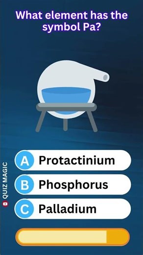 What element has the symbol Pa? AUMEQ #QuizMagic #ViralQuiz