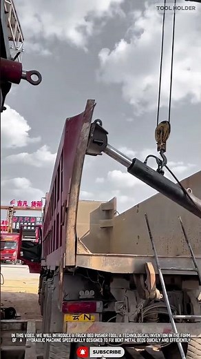 Truck Bed Pusher Tool | Advanced Hydraulic Machine to Fix Bent Metal Beds #tool #wow