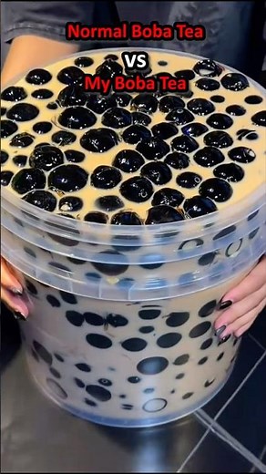 Normal Boba Tea vs My Boba Tea