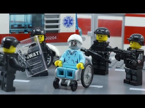 Lego Human Apocalypse Part 2 | Swat Defense in Hospital | Lego Stop Motion Animation