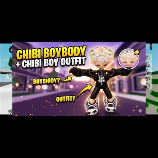Cute Chibi Boy Avatar Tutorial 🖤 #brookhaven