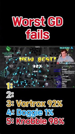 Worst GD fails #geometrydash #gd #fyp