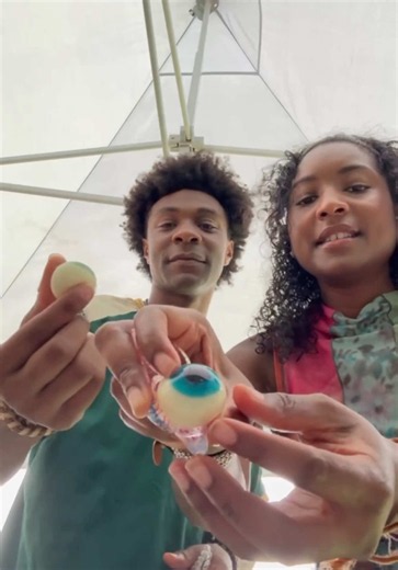 Drew Starkey and Carlacia Grant on-set shenanigans