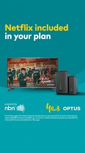 Get over $1,200 of value included in Optus Family nbn® plans when you stay connected over 36 months. Choose the plan speed your family needs and enjoy wall-to-wall coverage and endless streaming. Get unlimited data, Optus Ultra WiFi Modem and WiFi Booster plus a Netflix subscription, all included in your plan. Fair Go Policy applies. $0 modem and booster included when you stay connected for 36 months. Value based on modem ($306RRP) & booster ($216RRP), plus 36 months of a Netflix Standard subscr